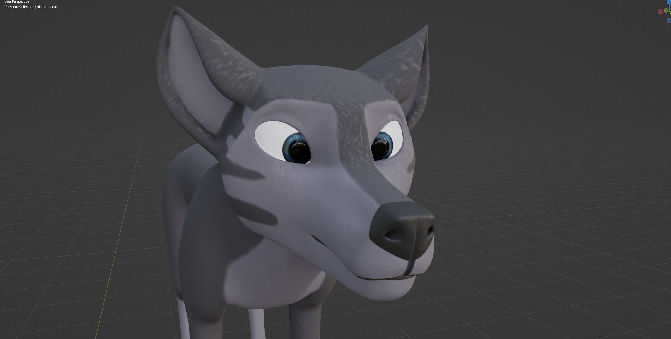 Niju Wolf 3D model_41