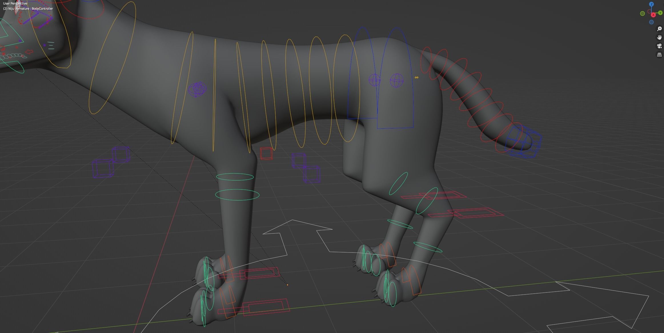 Niju Wolf 3D model_35