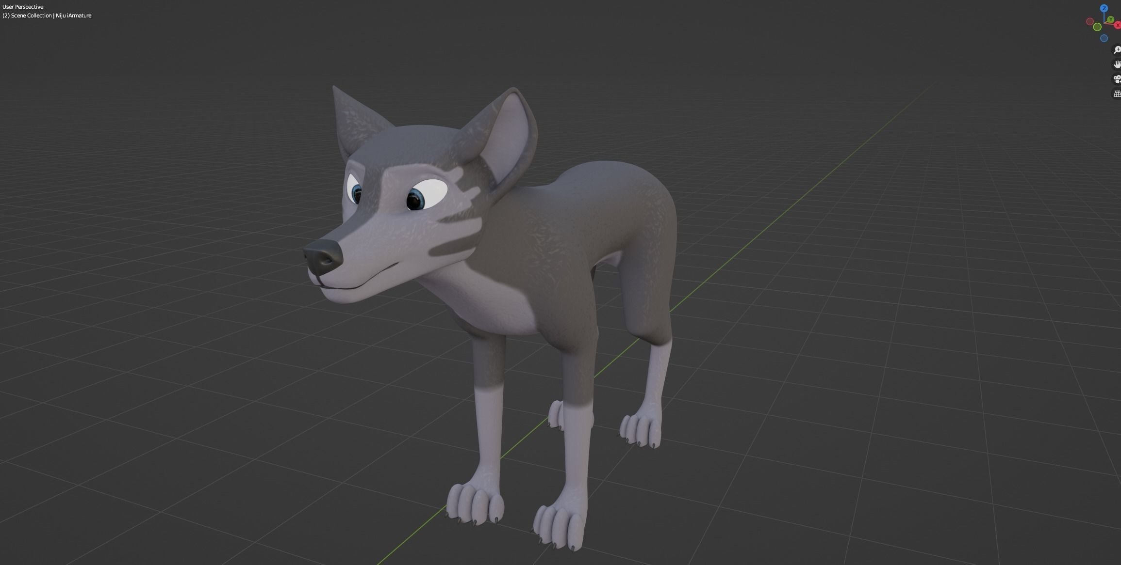 Niju Wolf 3D model_40