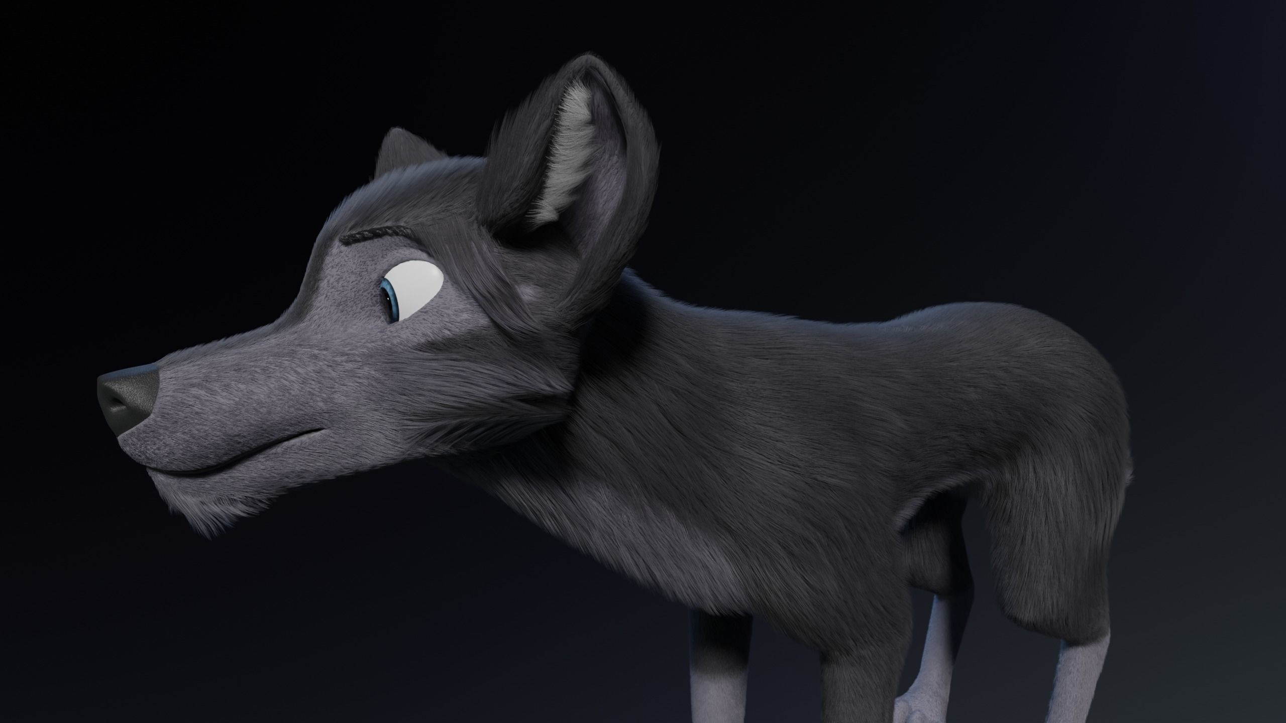 Niju Wolf 3D model_5