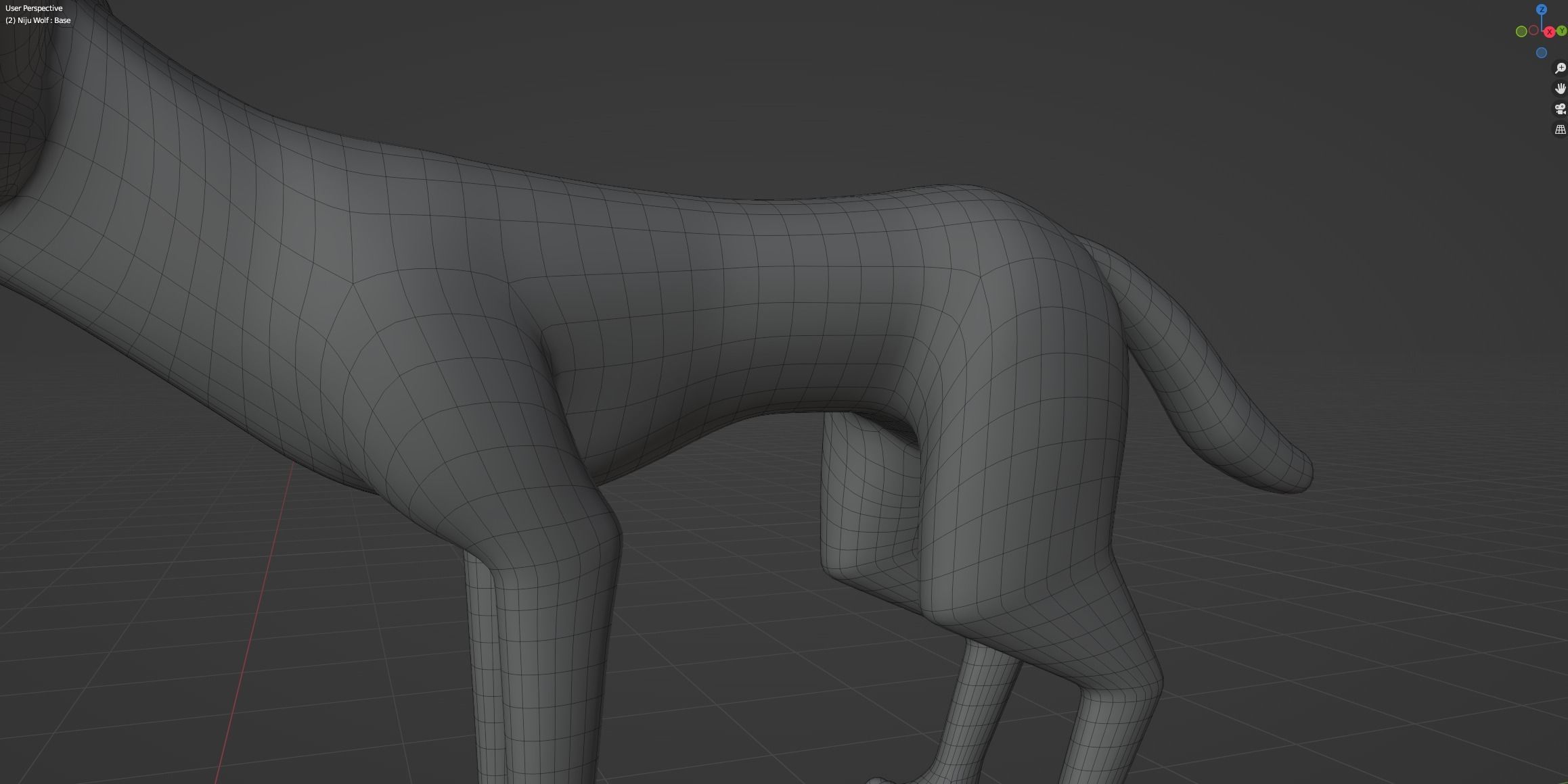 Niju Wolf 3D model_49