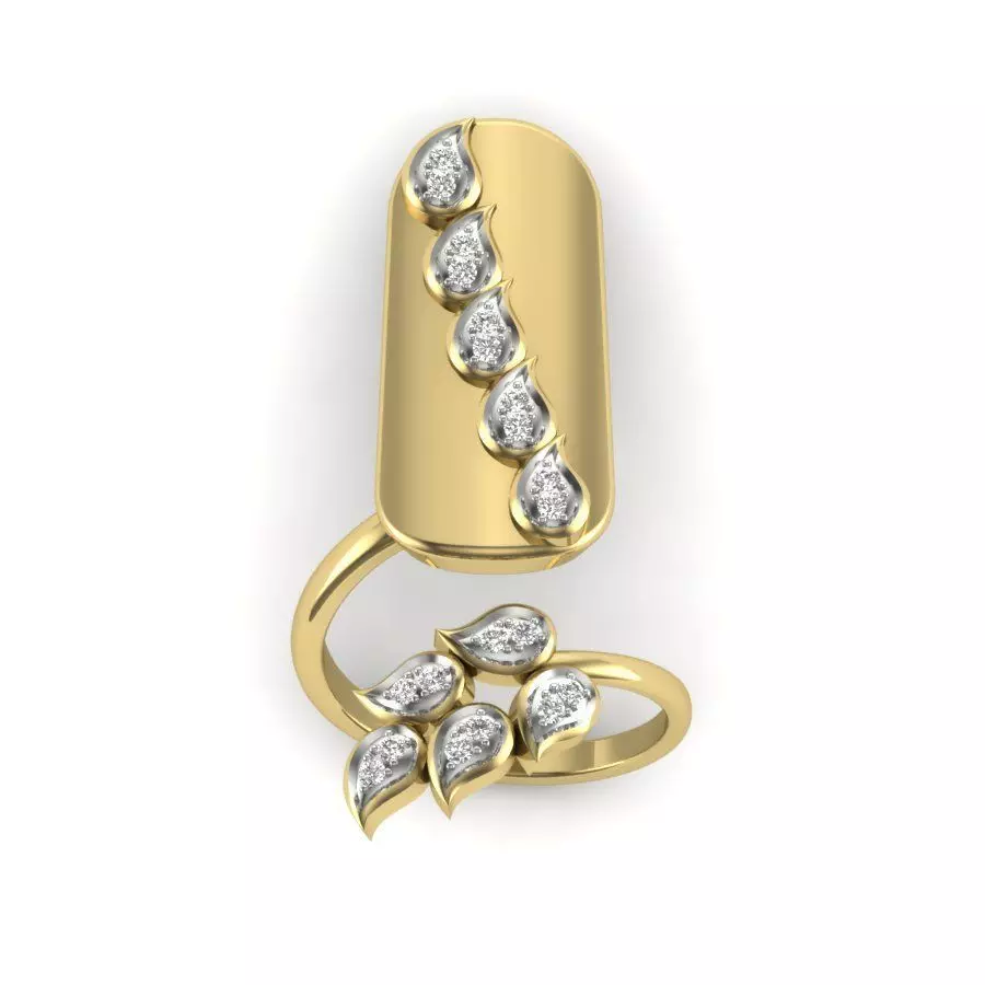 Women nail ring 3dm Render details 3D print model