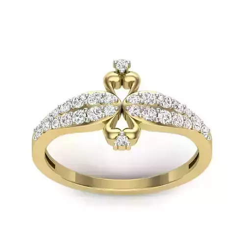 Women Marquise ring 3dm Render details