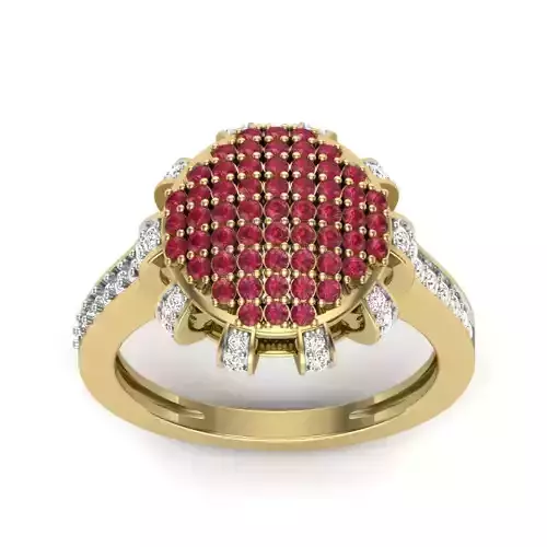  Women dome fancy ring 3dm Render details
