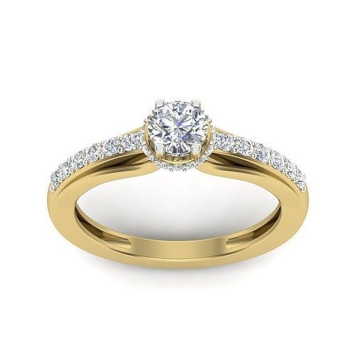 Women solitaire ring 3dm Render details 3D print model