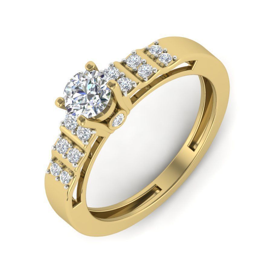 Women ring 3dm Render details 3D print model_4