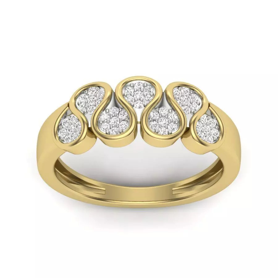 Women ring 3dm Render details 3D print model_0