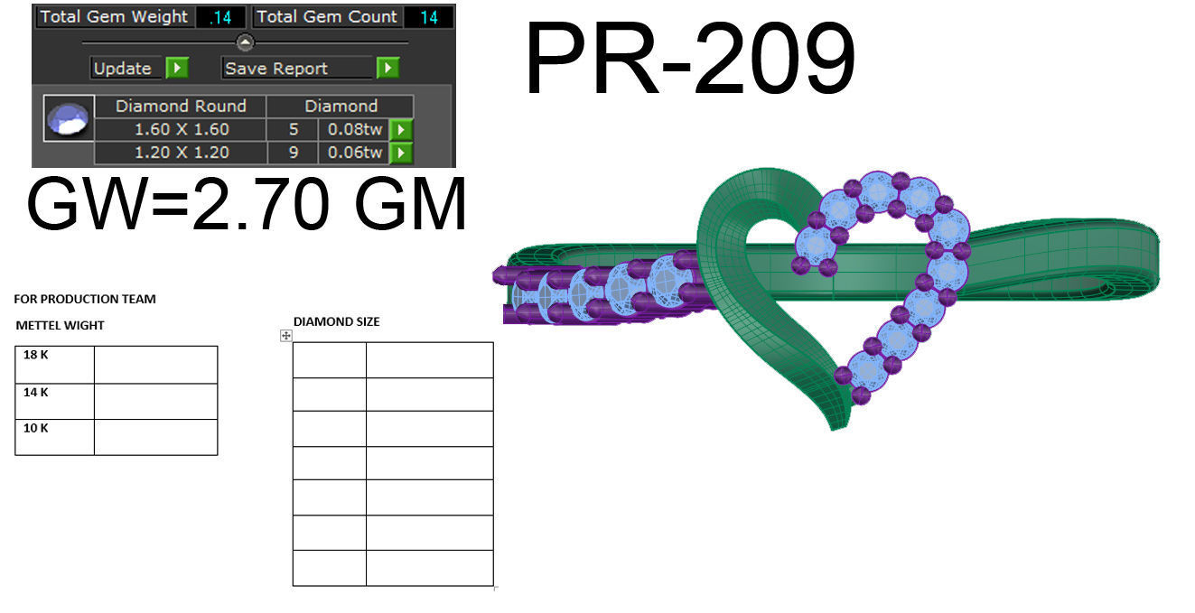 Women ring 3dm Render details 3D print model_11