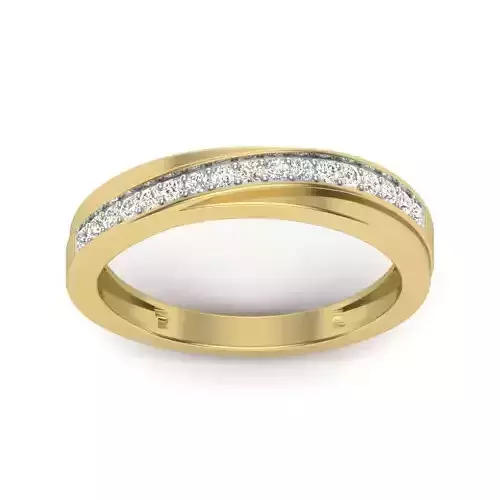 ring 3dm Render details gold wedding band with diamonds