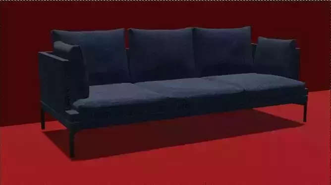 Blue couch