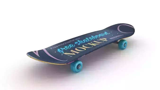 Classic Skateboard Mockup 3D model