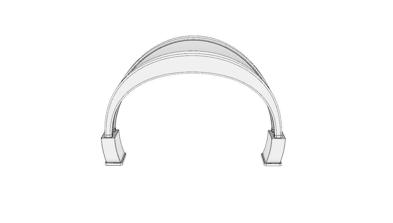 Shade Structure Architectural Structure with Grass and Steel 3D model_21