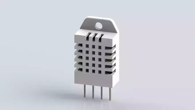 DHT22 sensor 3D model
