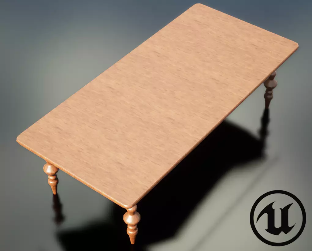 Coffee Table Low-poly 3D model