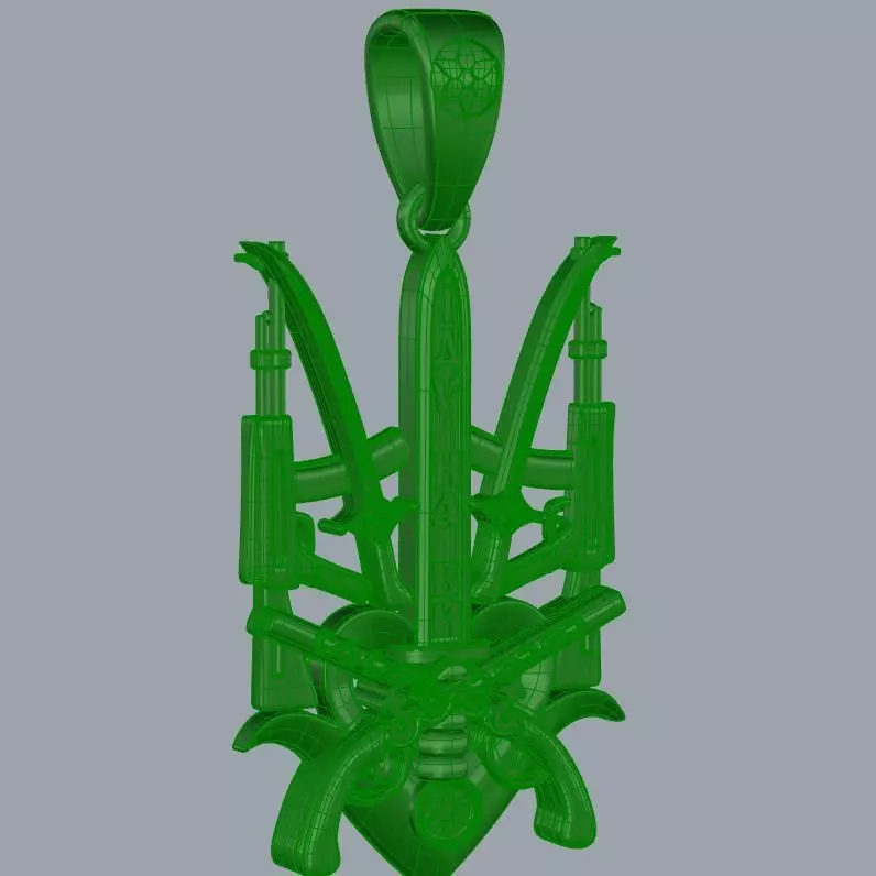 emblem of Ukraine 3D print model_0