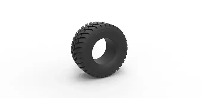 Offroad tire 51 Scale 1 to 25 3D print model