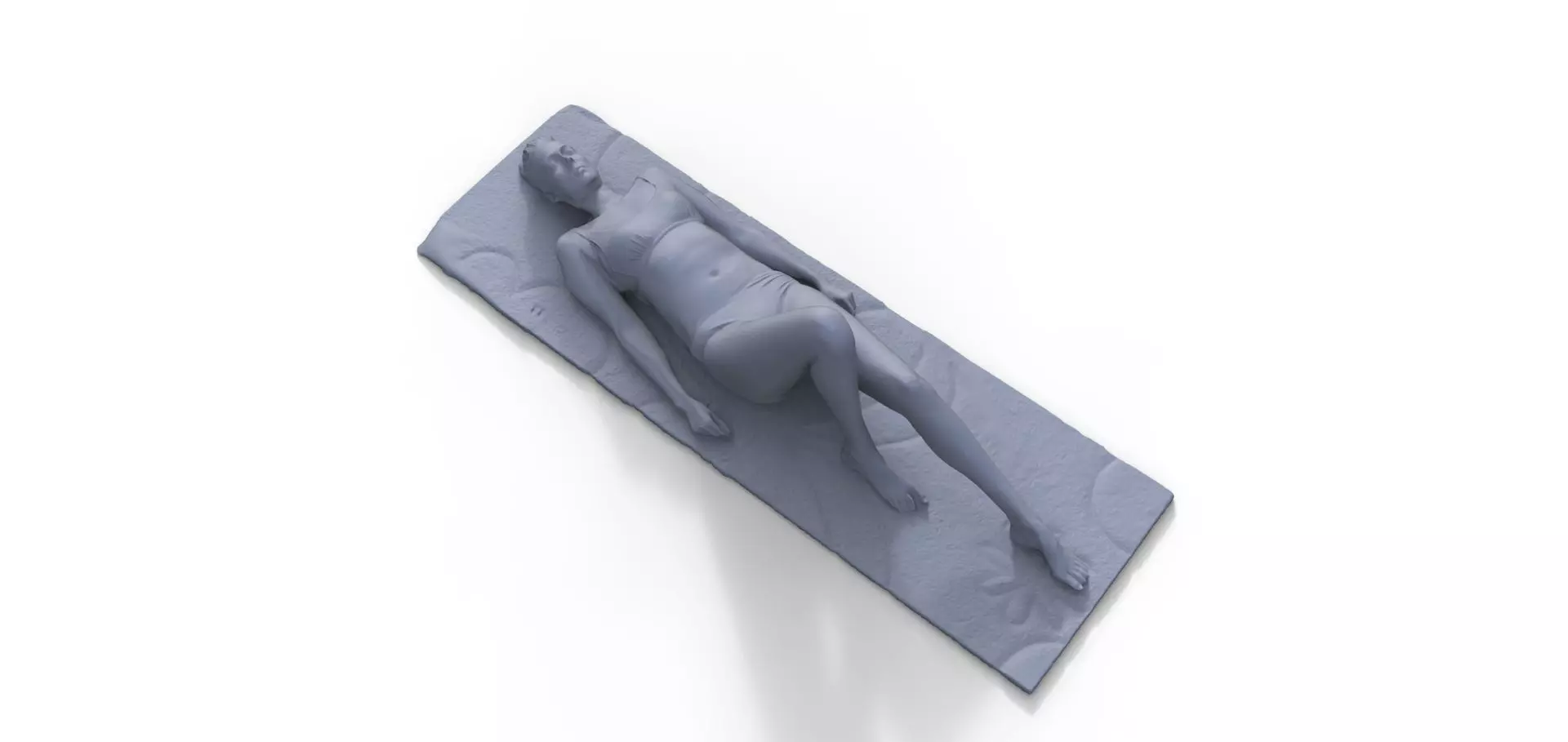 Figure Agi lying for ship model 3D print model