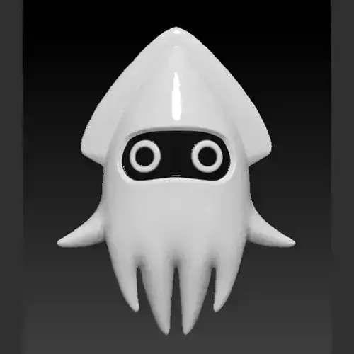 Blooper Squid Mario 3D print model
