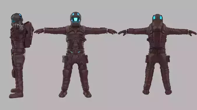Concept  Astronaut Spacesuit 3D model