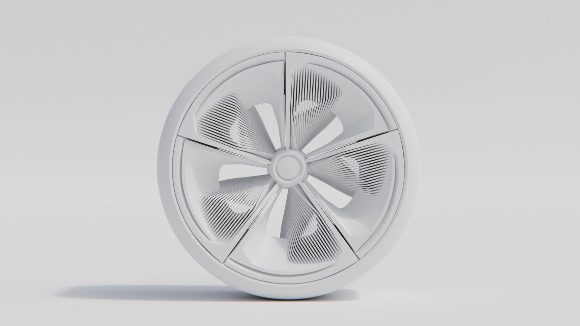 Diamond Cut Alloy Wheel  3D model_2