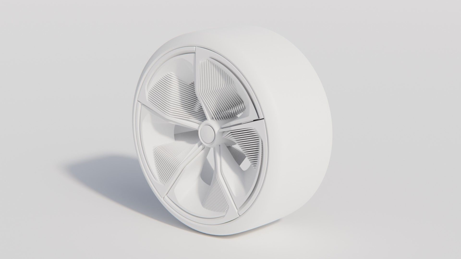 Diamond Cut Alloy Wheel  3D model_3