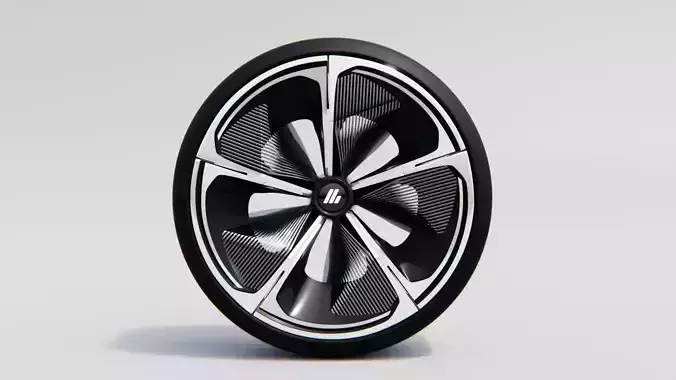 Diamond Cut Alloy Wheel  3D model
