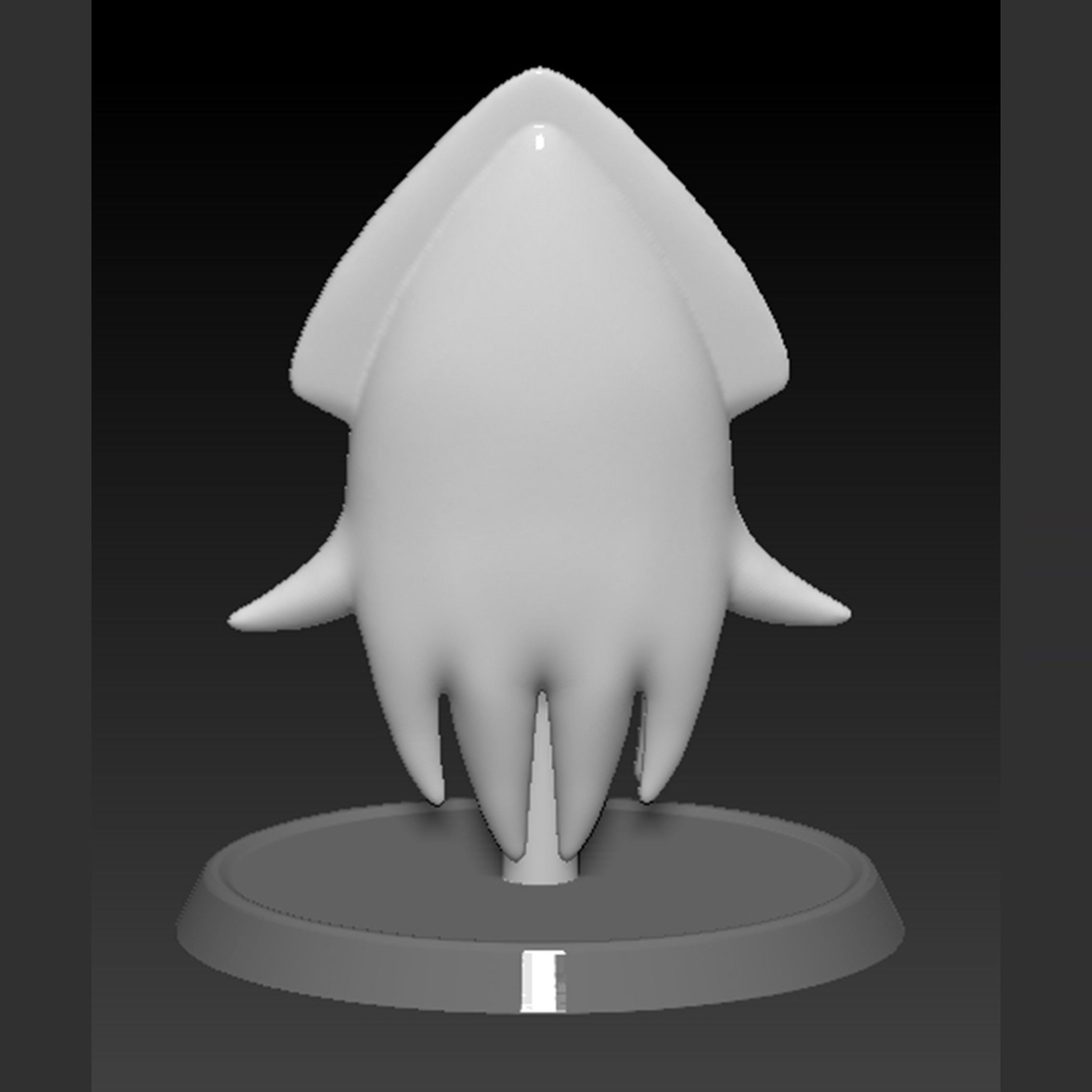 Blooper Squid Mario 3D print model_8