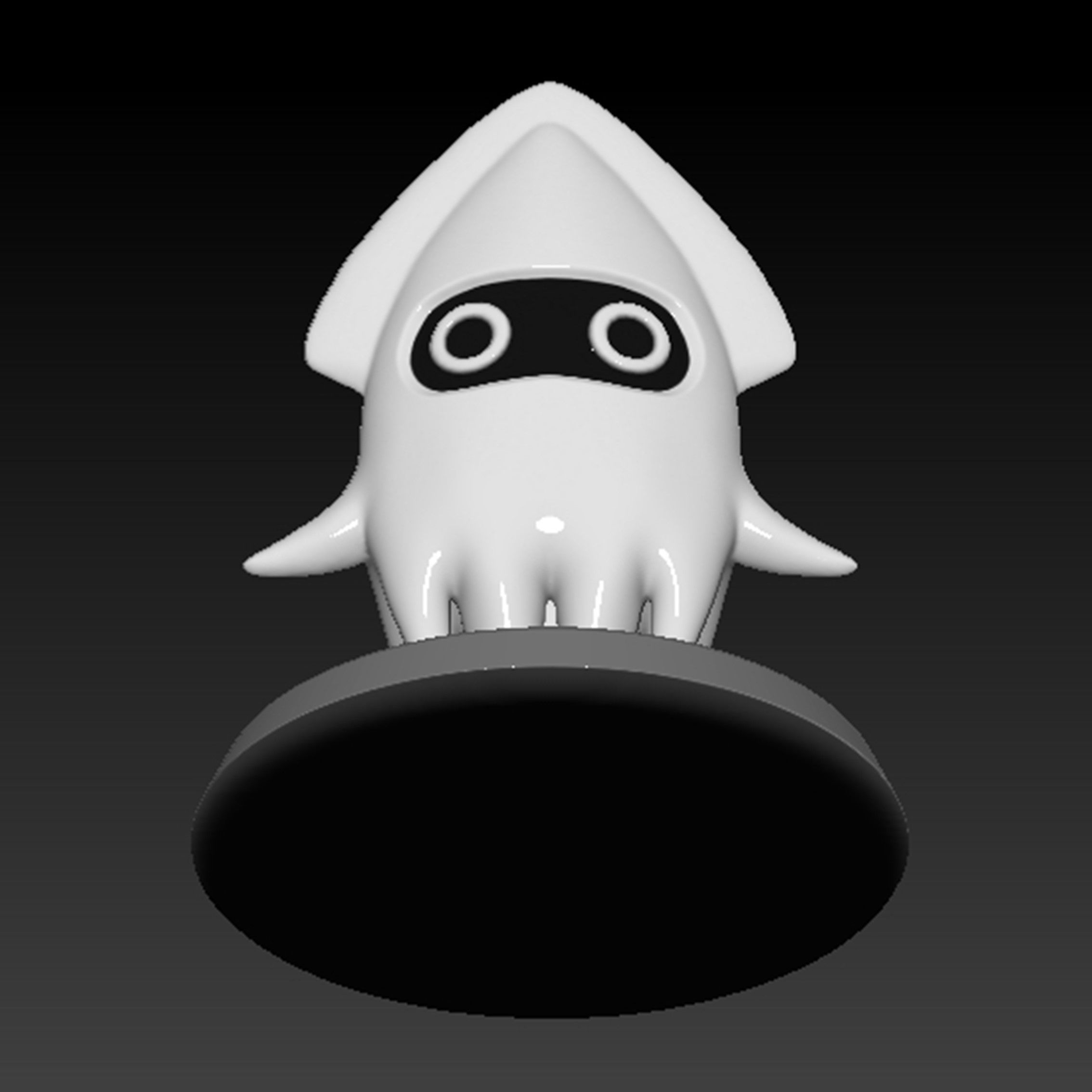 Blooper Squid Mario 3D print model_12