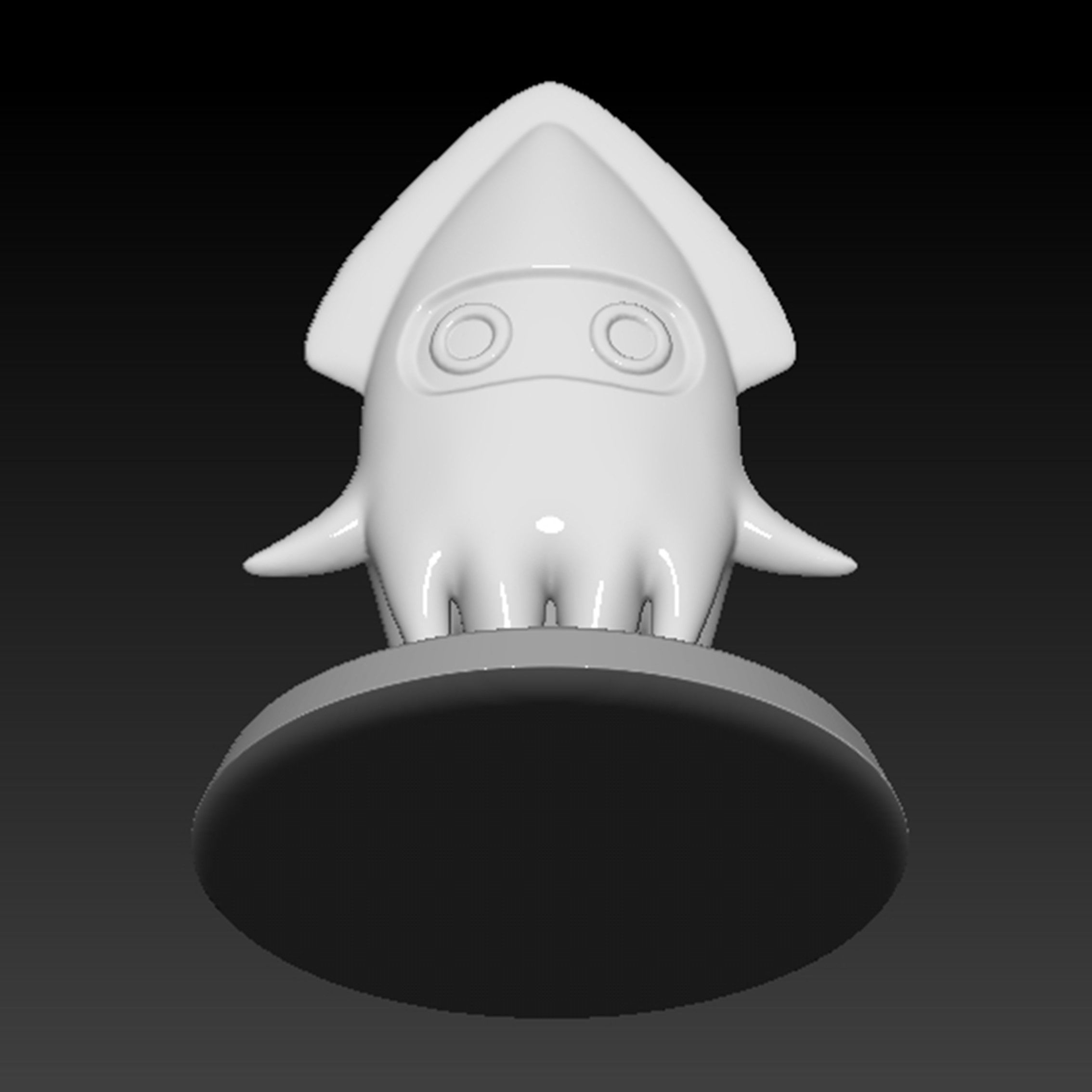 Blooper Squid Mario 3D print model_13