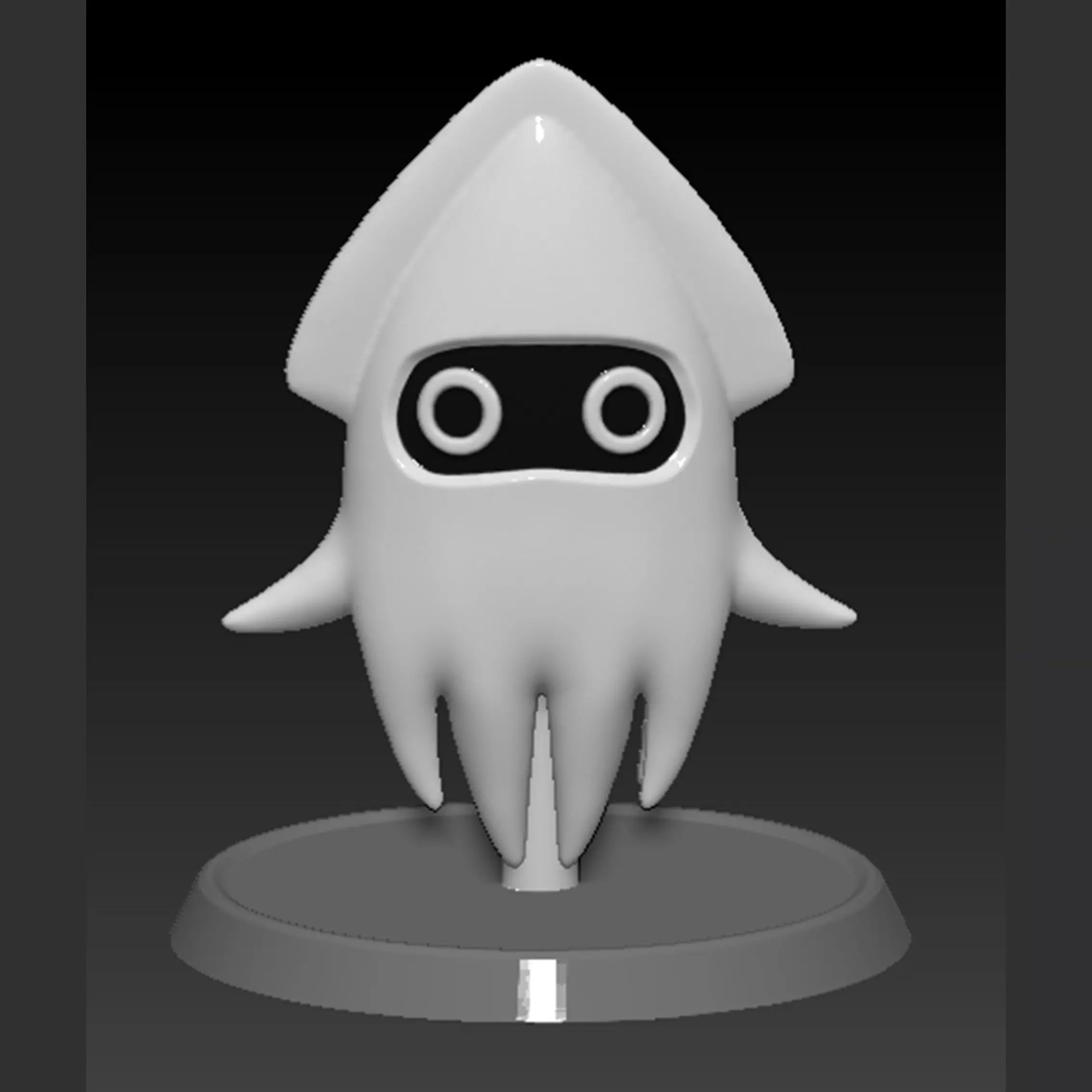 Blooper Squid Mario 3D print model_0