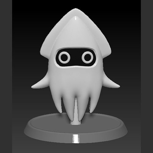 Blooper Squid Mario 3D print model