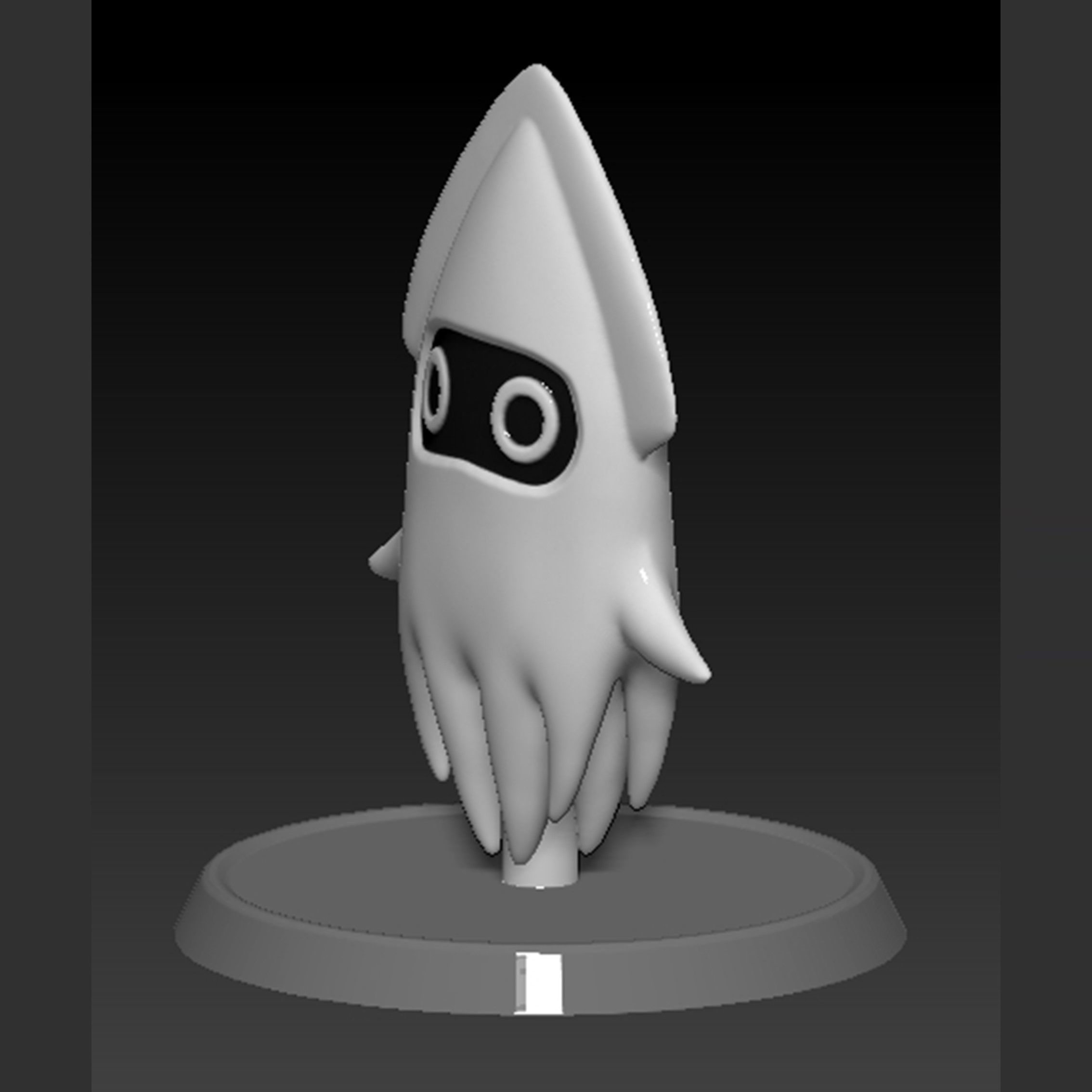 Blooper Squid Mario 3D print model_3