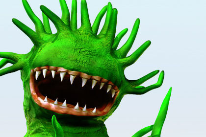Evil Vine Fantasy Character Rigged for Animation Poser Daz 3D model_1
