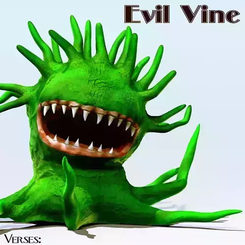 Evil Vine Fantasy Character Rigged for Animation Poser Daz 3D model