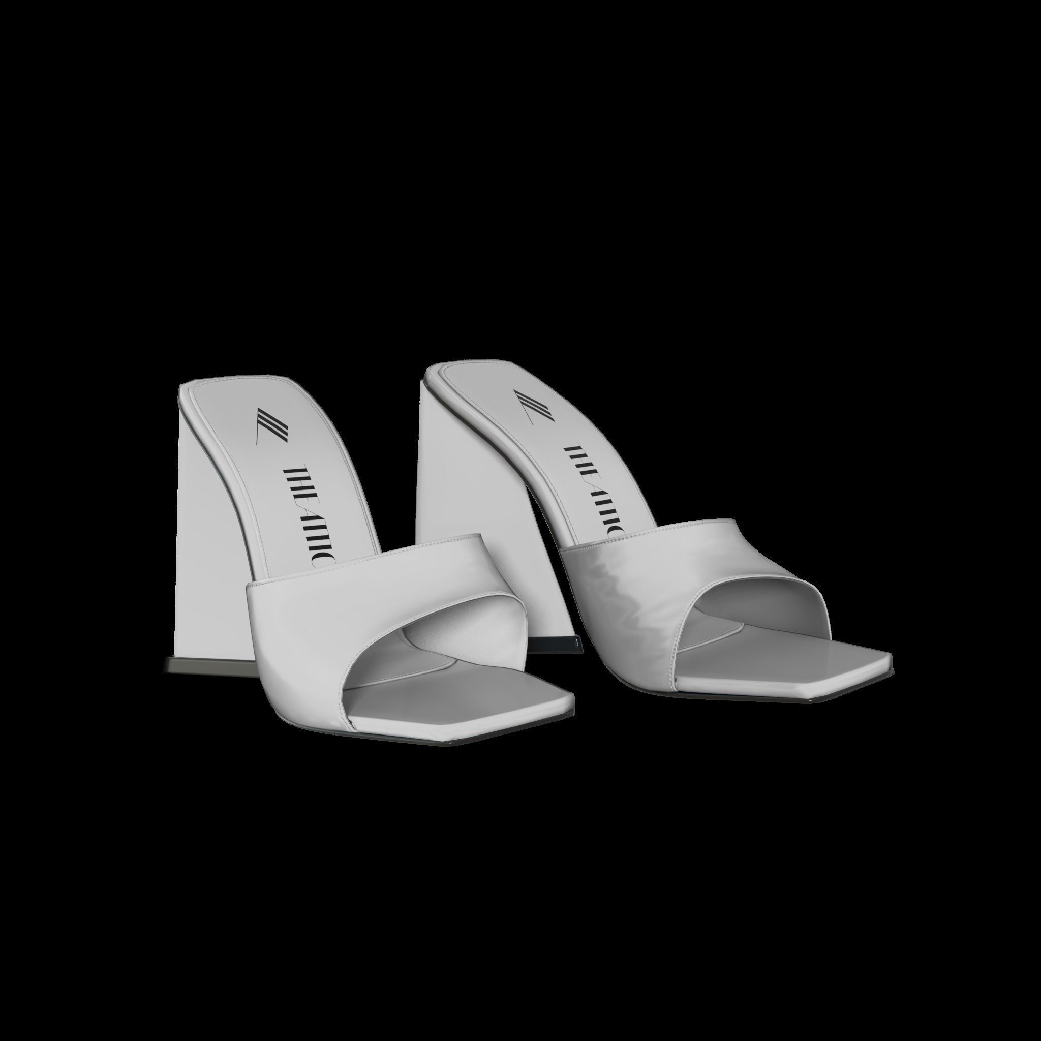 THE ATTICO Devon Heeled Sandals - 3D MODEL Low-poly 3D model_5