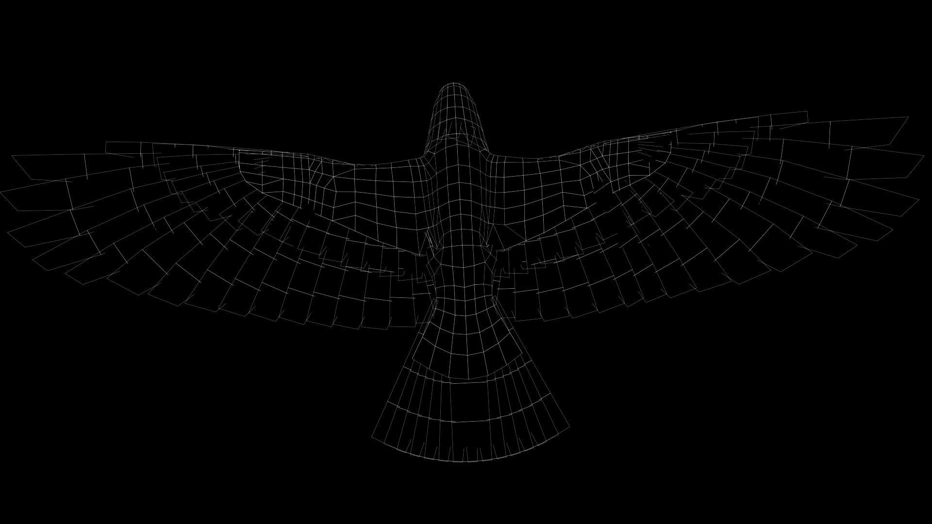 Crow Animated 3D model Low-poly 3D model_11