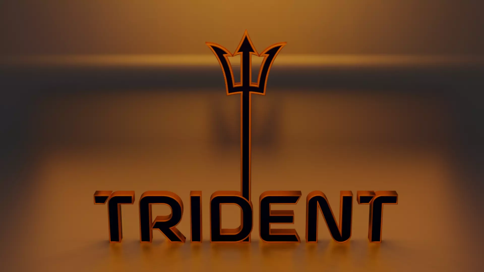 Trident word trient Free 3D model