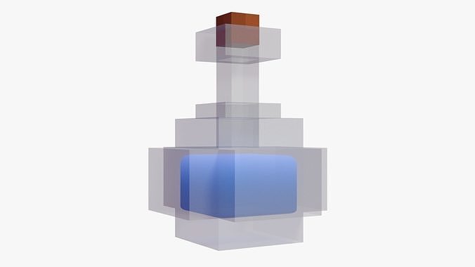 Minecraft Potion Low-poly 3D model