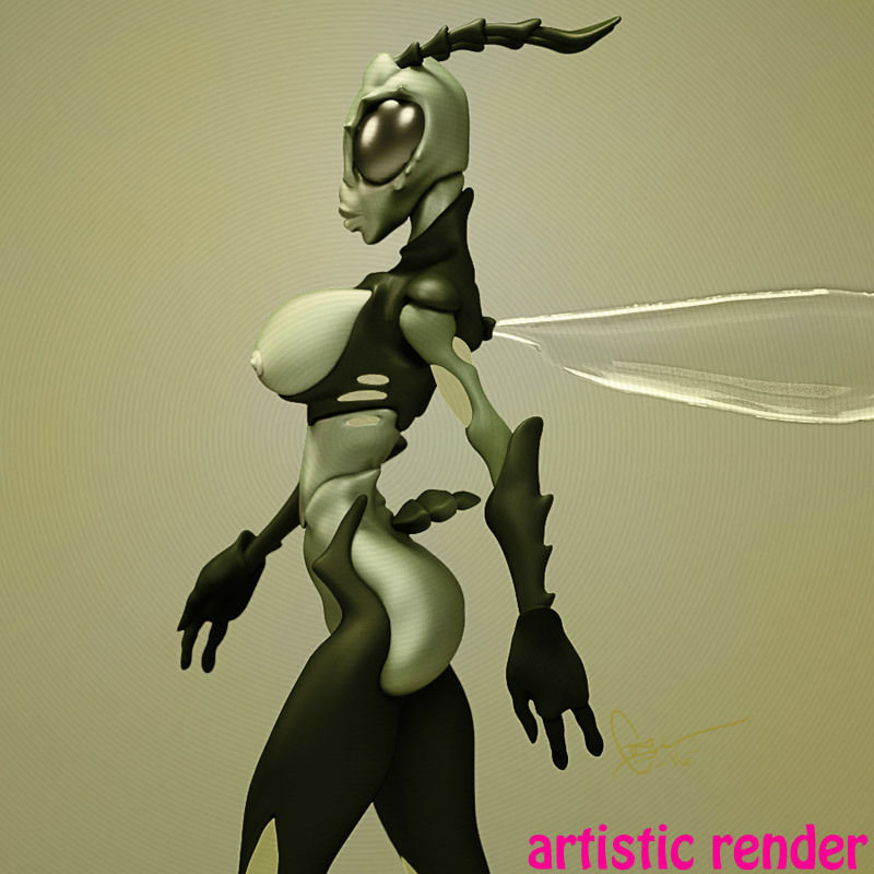 Bug Girl 3D model_3