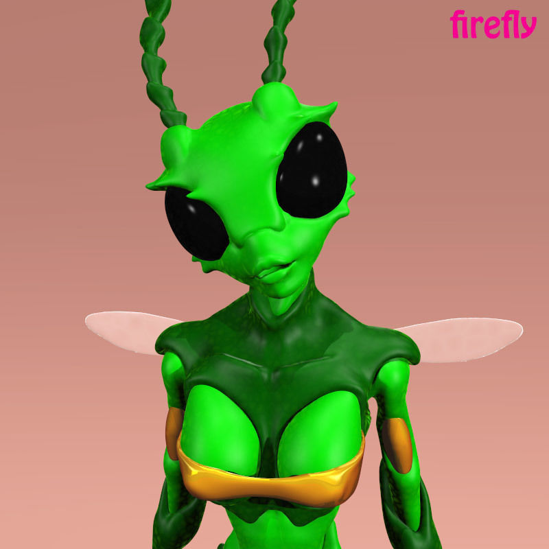 Bug Girl 3D model_7