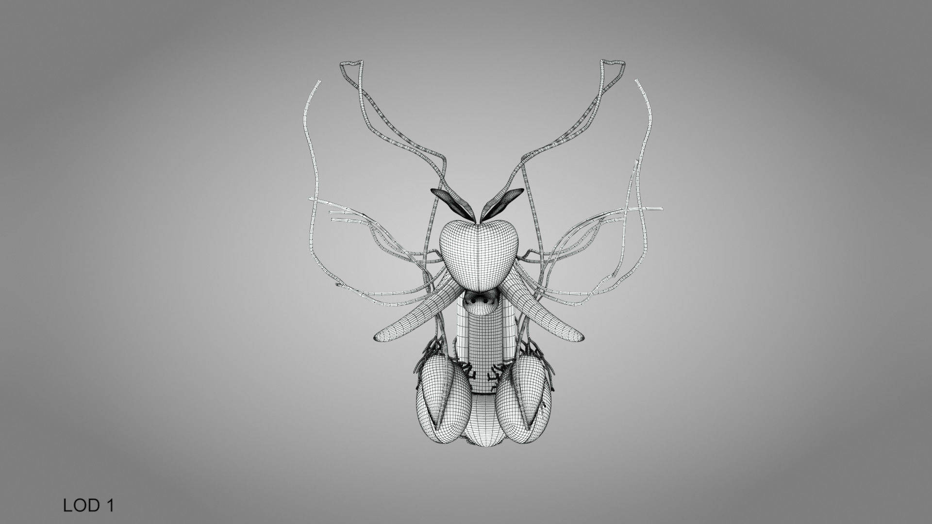 Male Reproductive system Low-poly 3D model_16