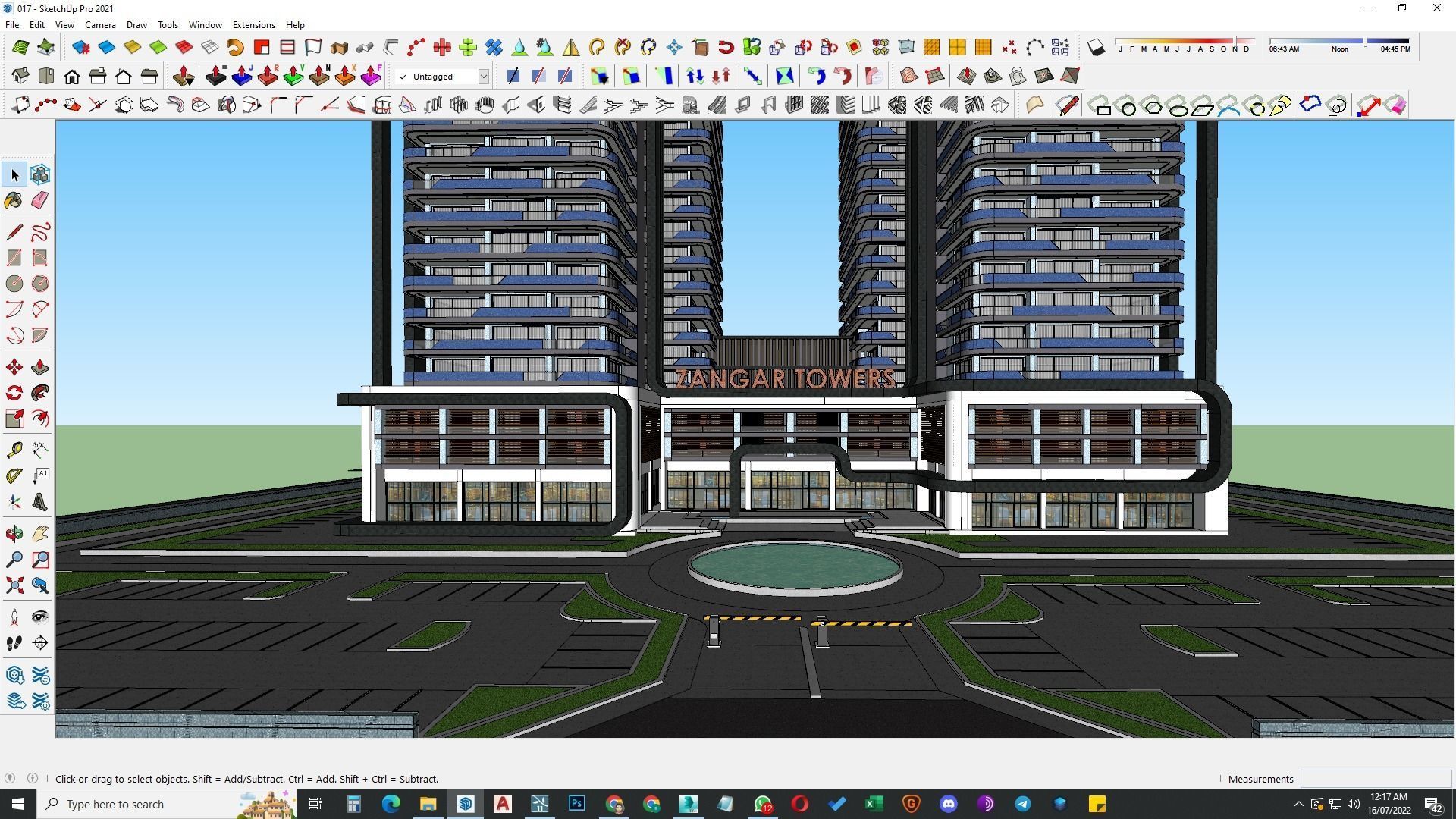 building skyscraper architecture building 3d model 3D model_60