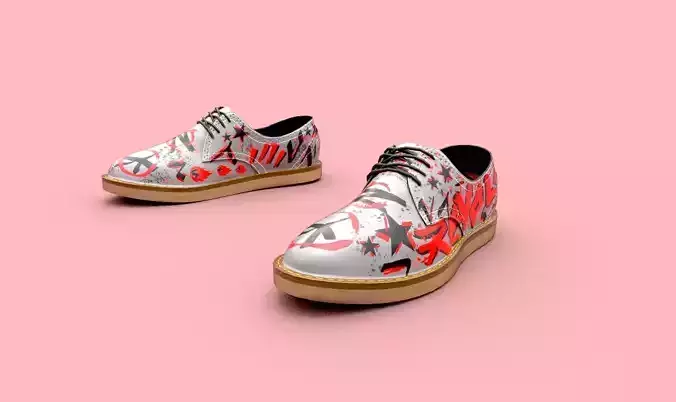 Shoes Low-poly 3D model