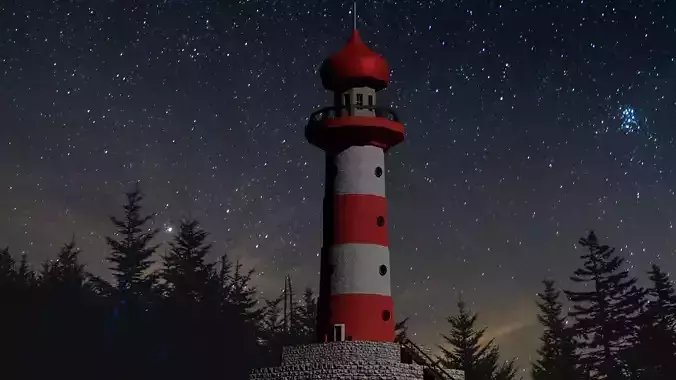 Lighthouse 06 Low-poly 3D model