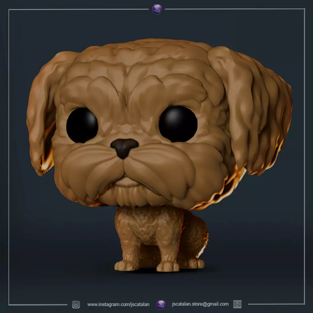 Funko Pop Dog V5 3D print model