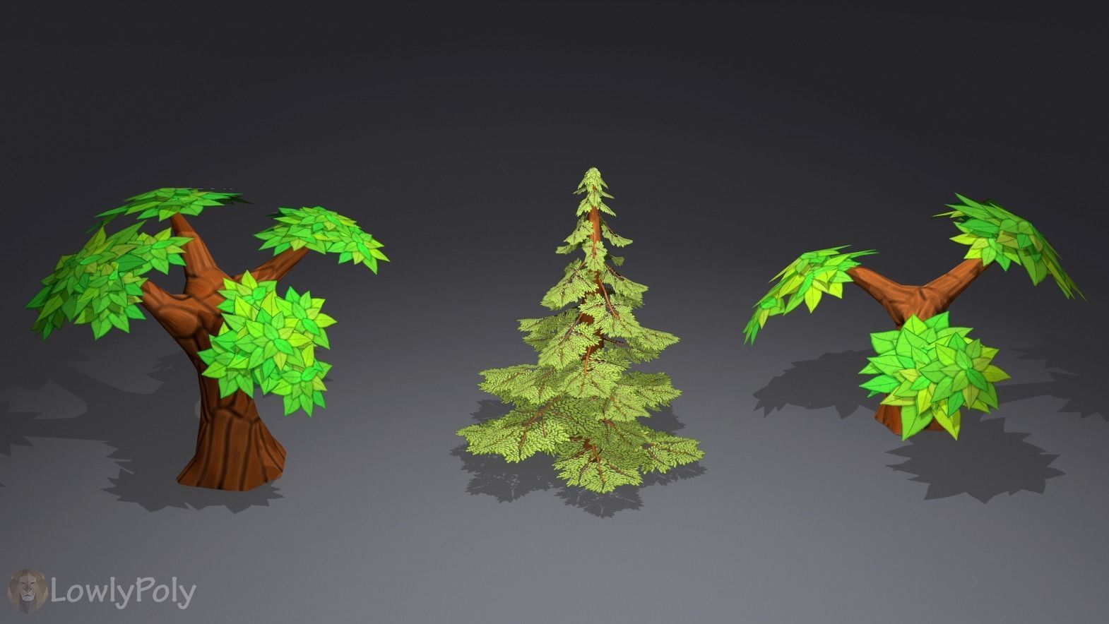 Stylized Nature Collection Low-poly 3D model_13