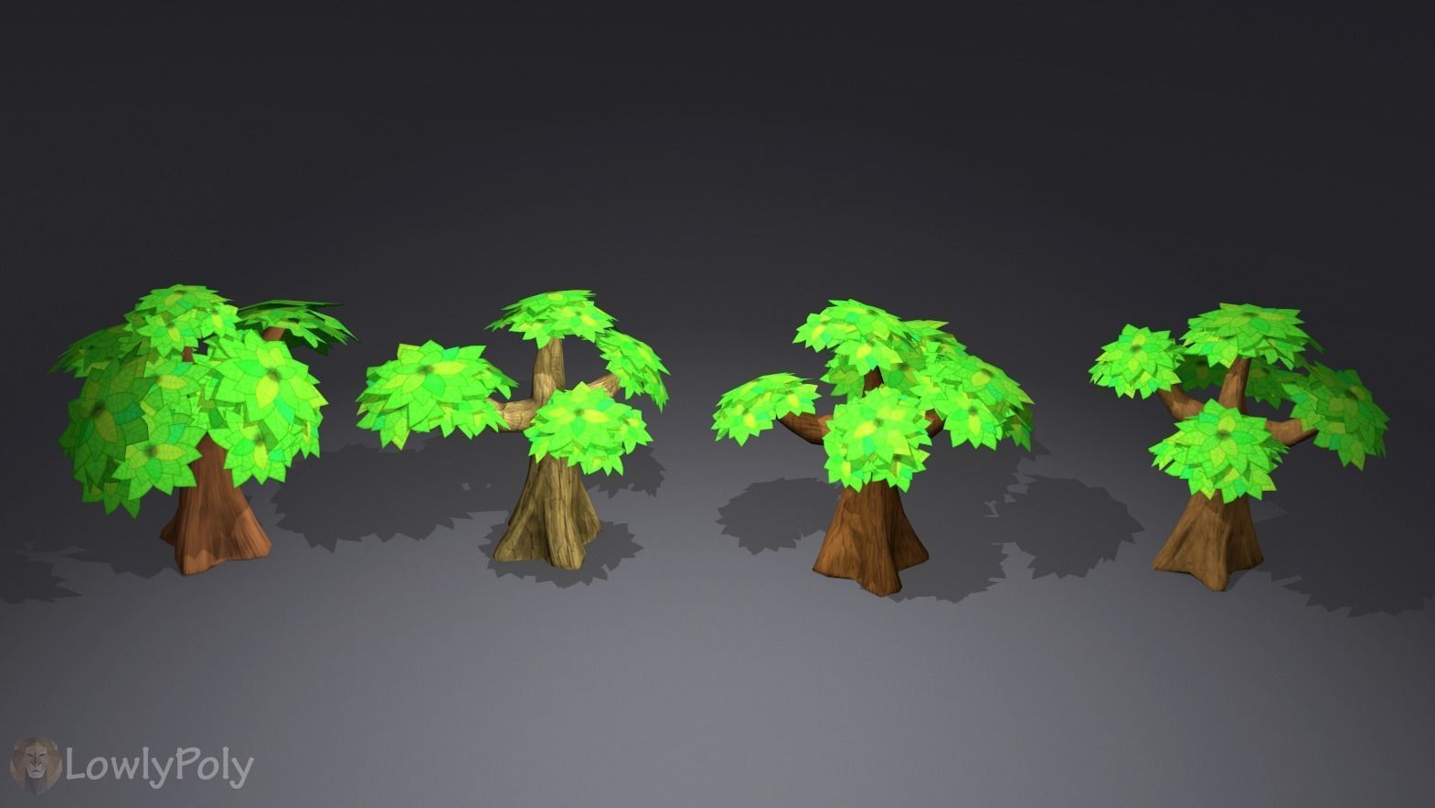Stylized Nature Collection Low-poly 3D model_16