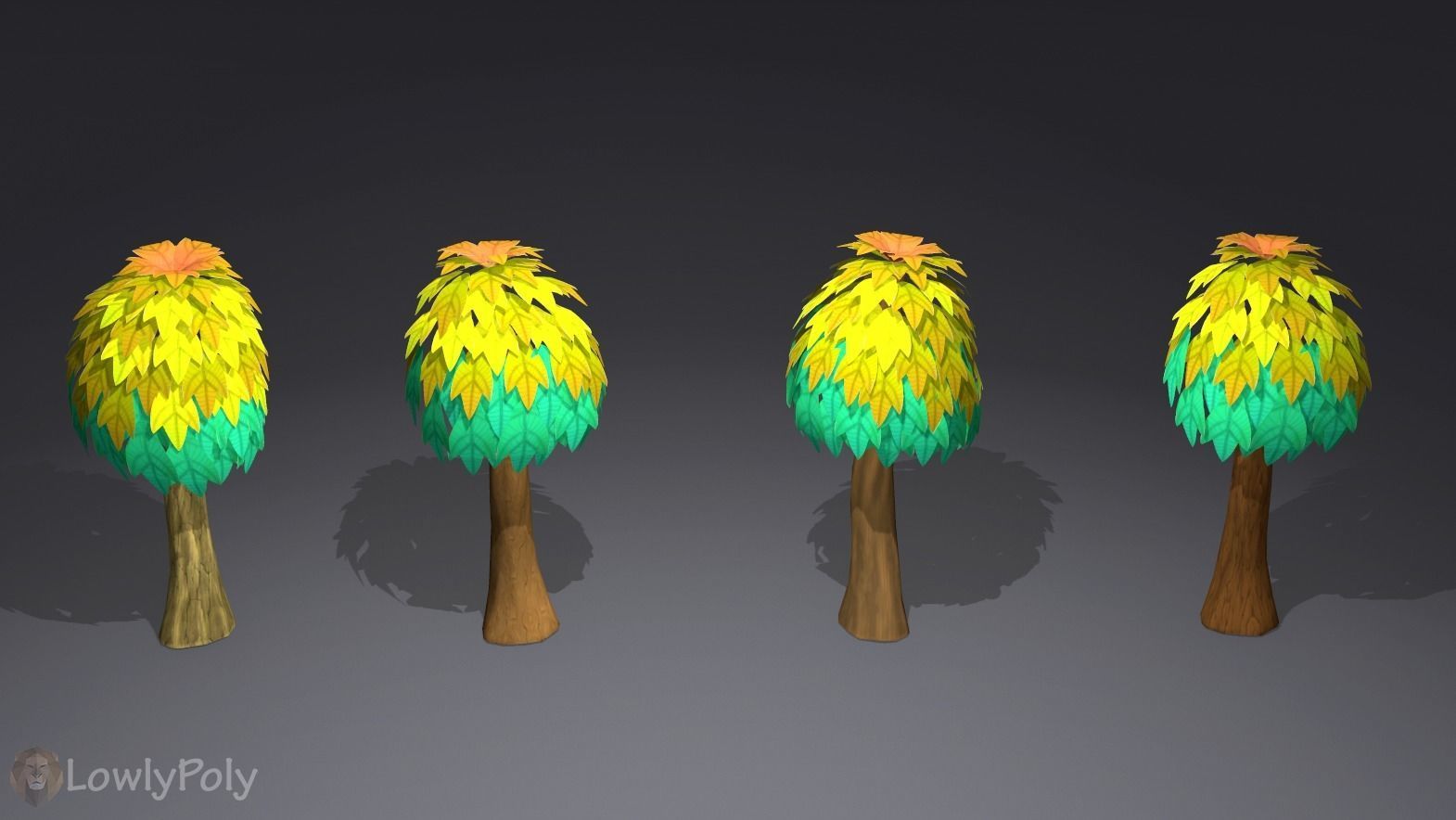 Stylized Nature Collection Low-poly 3D model_7