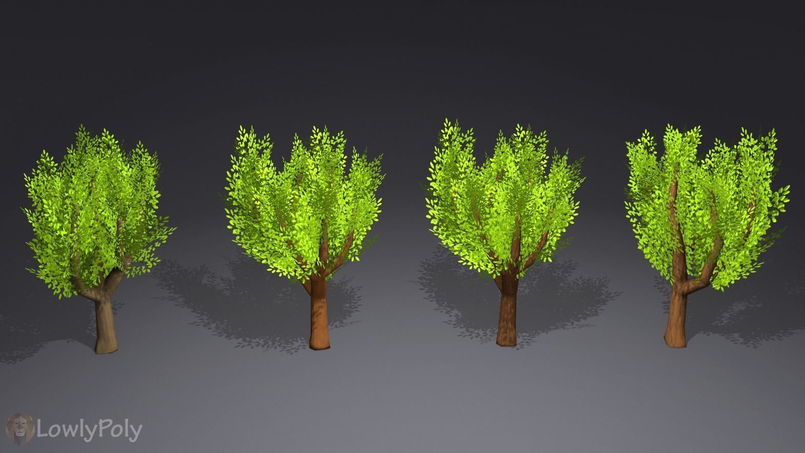Stylized Nature Collection Low-poly 3D model_15
