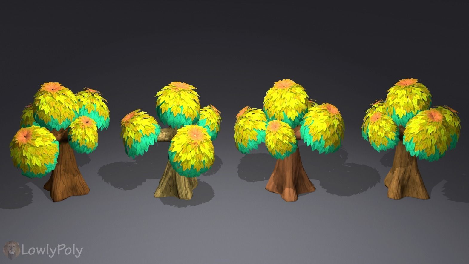 Stylized Nature Collection Low-poly 3D model_5